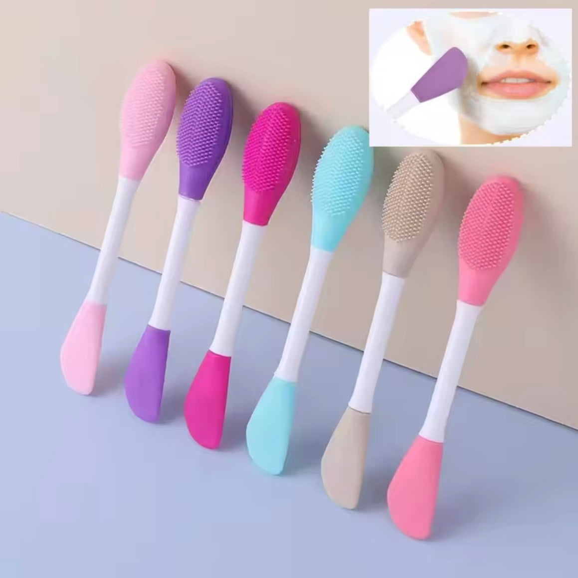 Silicone Double Sided Facial Cleansing Brush
